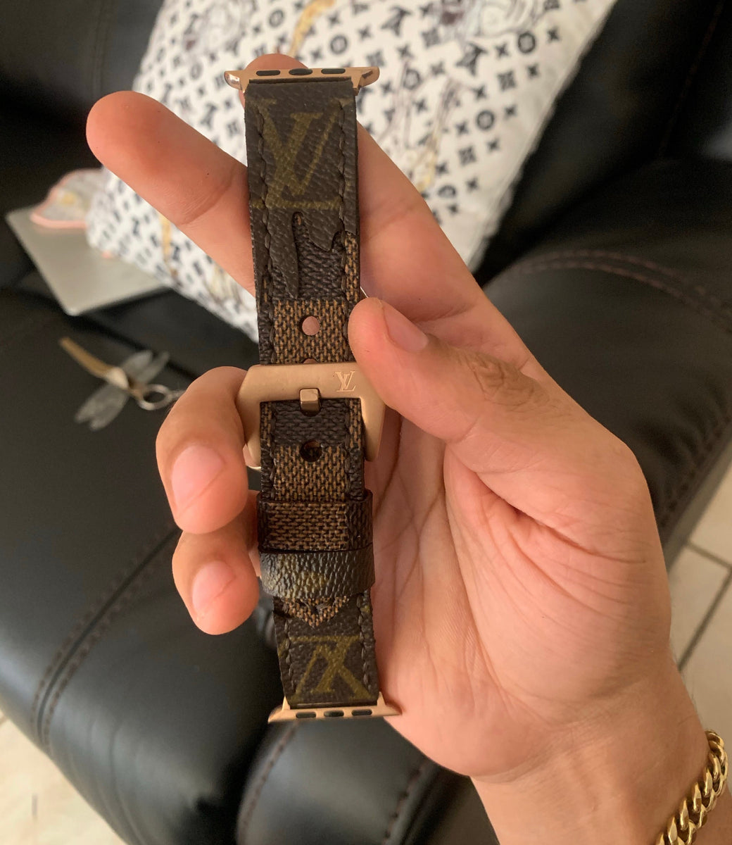 faux louis v apple watch band